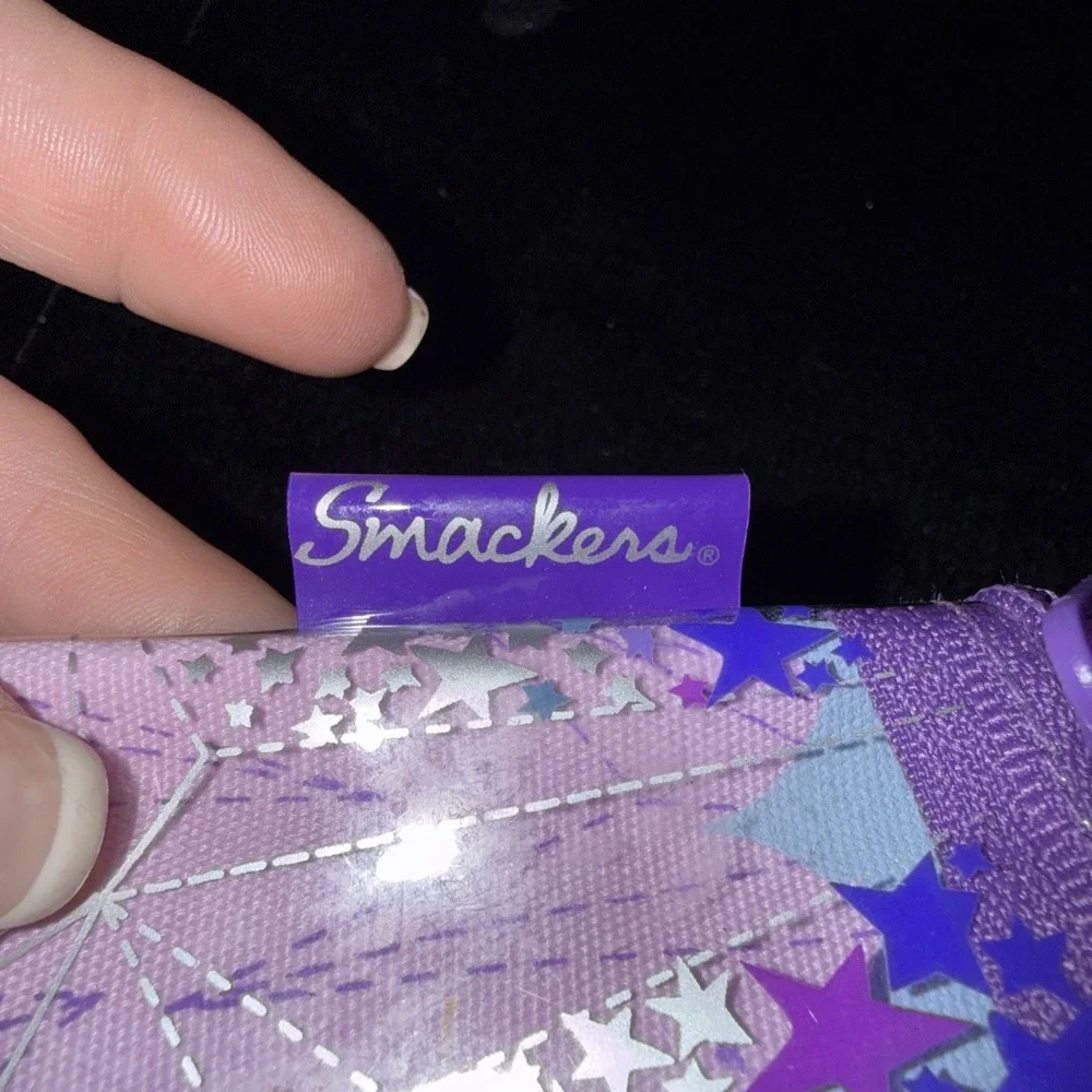 Vintage Lip Smacker -‎ Purple Zipper Case Bag 5.5